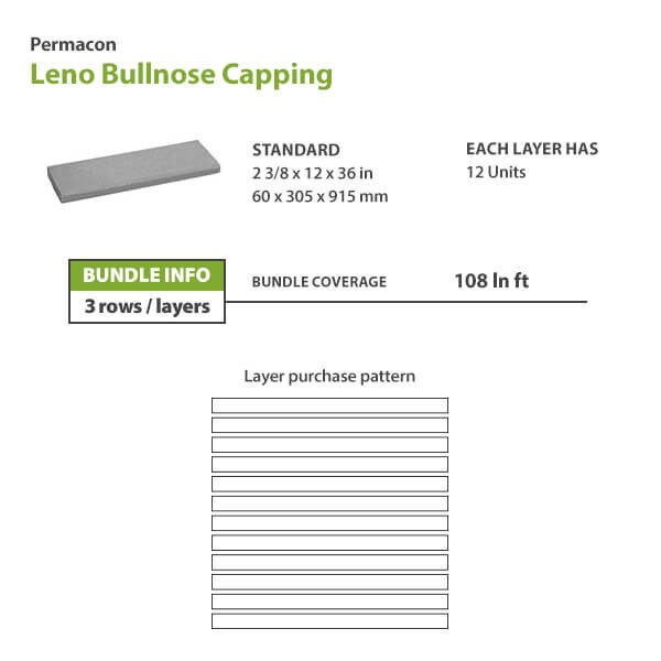 Permacon Leno Bullnose